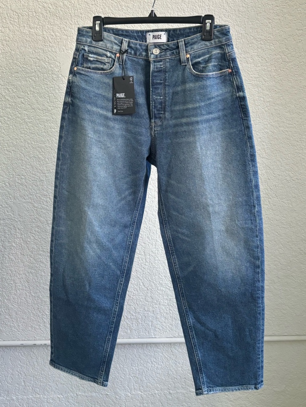 Paige Alexis High Rise Barrel Jean NWT